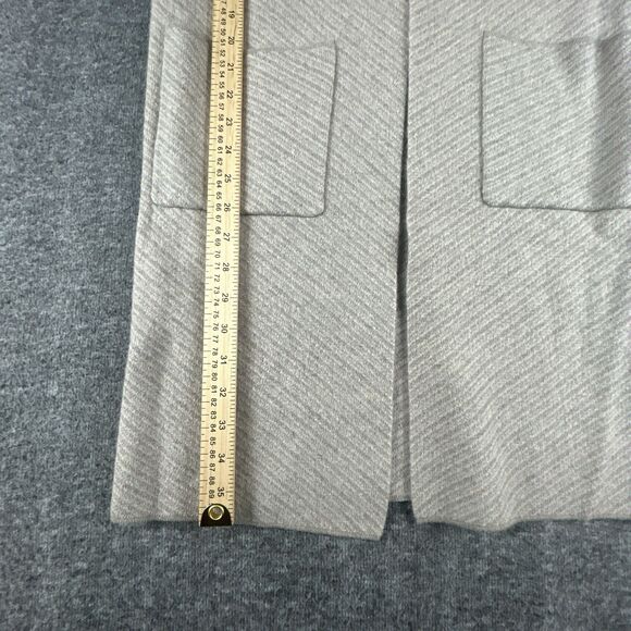 Tahari 100% Cashmere Open Front Long Cardigan Womens Sz XS Beige Hooded 36” Long - Picture 7 of 8